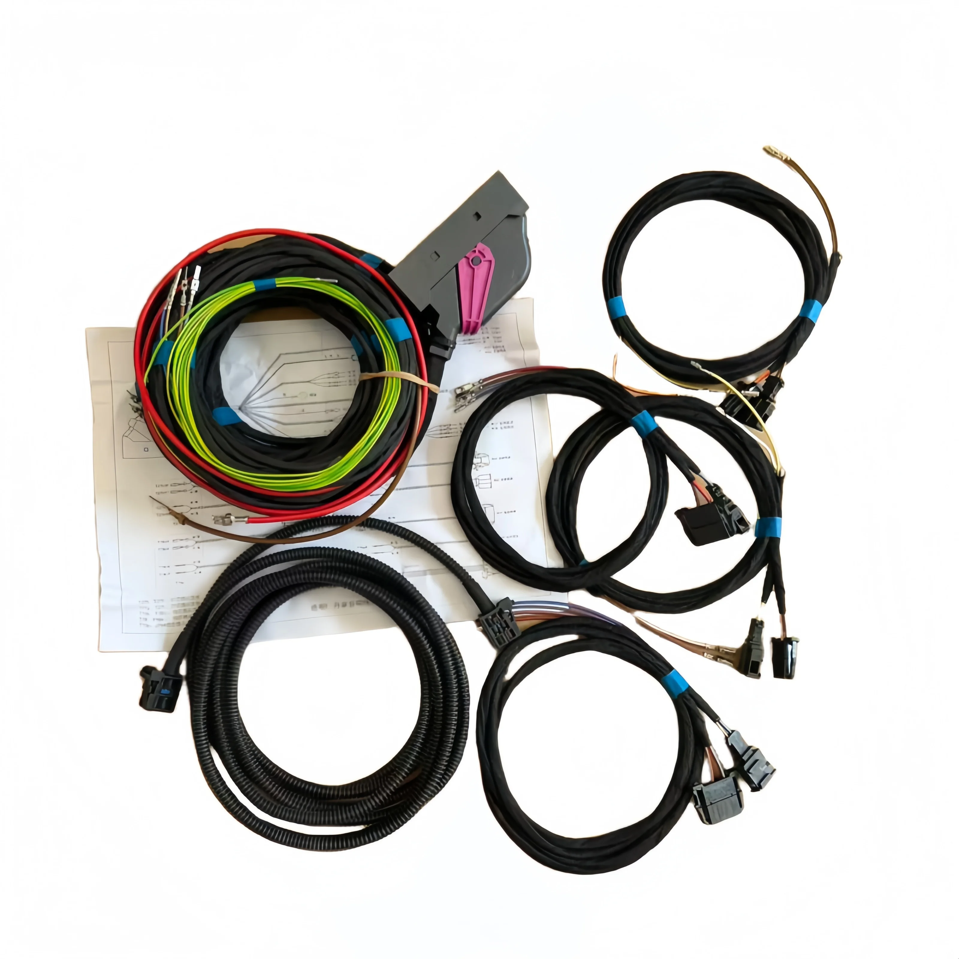 For VW Passat B8 B7 CC Arteon Tiguan MK1 MK2 Golf 7 golf 6 GTI beetle Upgrade Dynaudio Sound System Wires and Cables