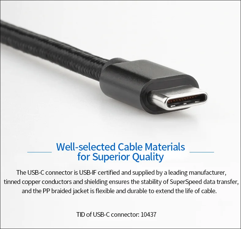 Cable Usb C Macho Macho Tipo C Usbc Carga 60w 1.8m | Cuotas Sin Interés