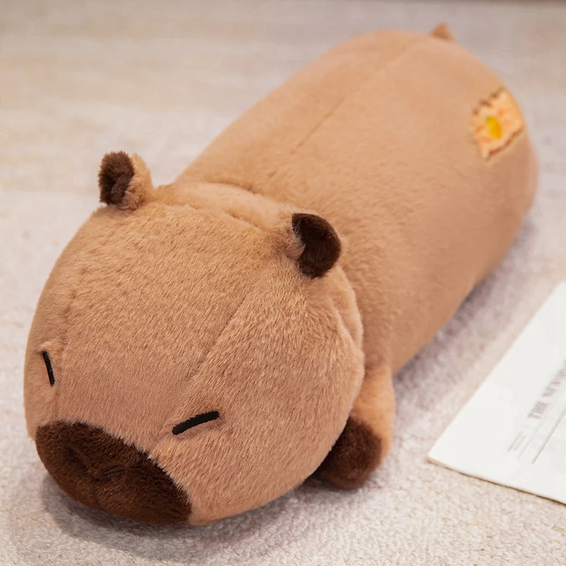 

Kawaii Capybara Plush Stuffed Toys Capybara Long Pillow Headboard Cushion with sleeping doll Birthday Gift For Kids Friends