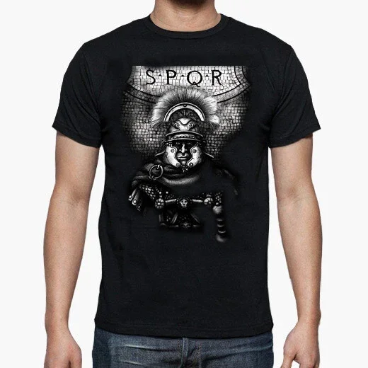 

S.P.Q.R Ancient Roman Legion General T-Shirt 100% Cotton O-Neck Summer Short Sleeve Casual Mens T-shirt Size S-3XL