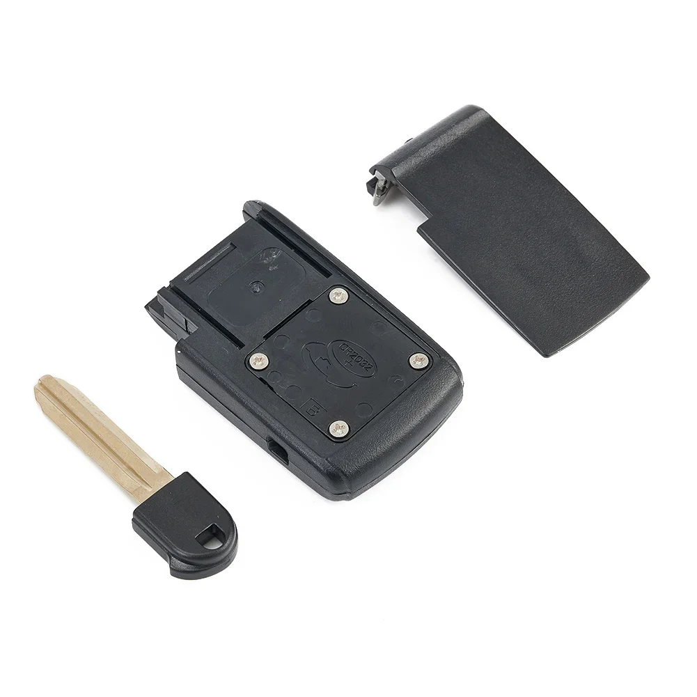 

Корпус дистанционного ключа с необрезанным лезвием ключа, 2 кнопки, автомобильные аксессуары, сменный корпус + аккумулятор для Toyota Corolla, новинка