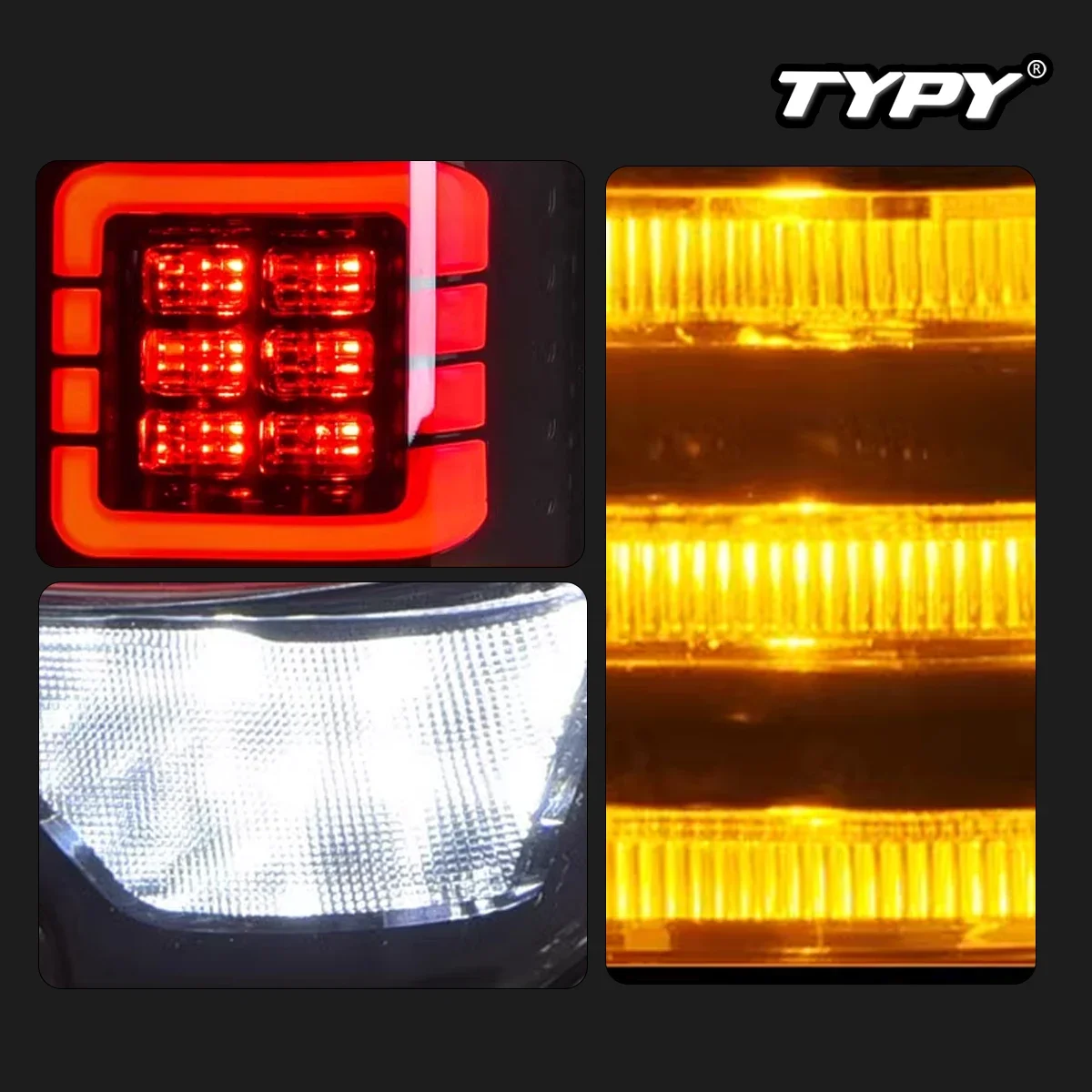 

Автомобильные фары TYPY для Land Cruiser LC70-LC79, задний фонарь 1984-2023, светодиодный задний фонарь для проектора, дневные ходовые огни, автоаксессуары