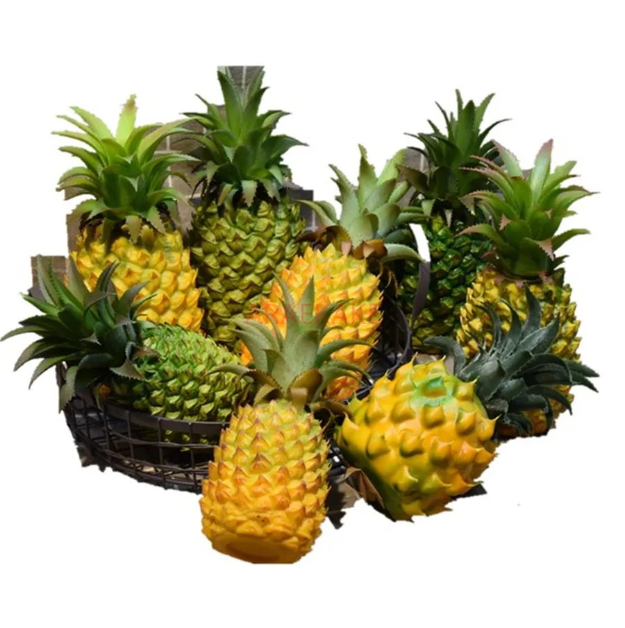 

1 шт., украшение из искусственных фруктов ананаса, реалистичная модель поддельных фруктов, идеально подходит для домашнего декора, кухни, фотографии вечеринок
