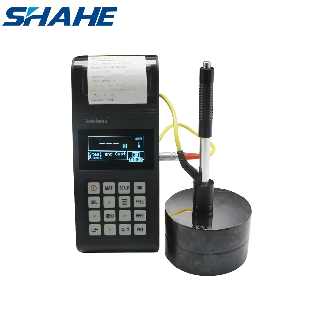 Portable Hardness Tester Leeb Hardness Tester With Printer For Steel Materials Durometer Tester Meter SL-160