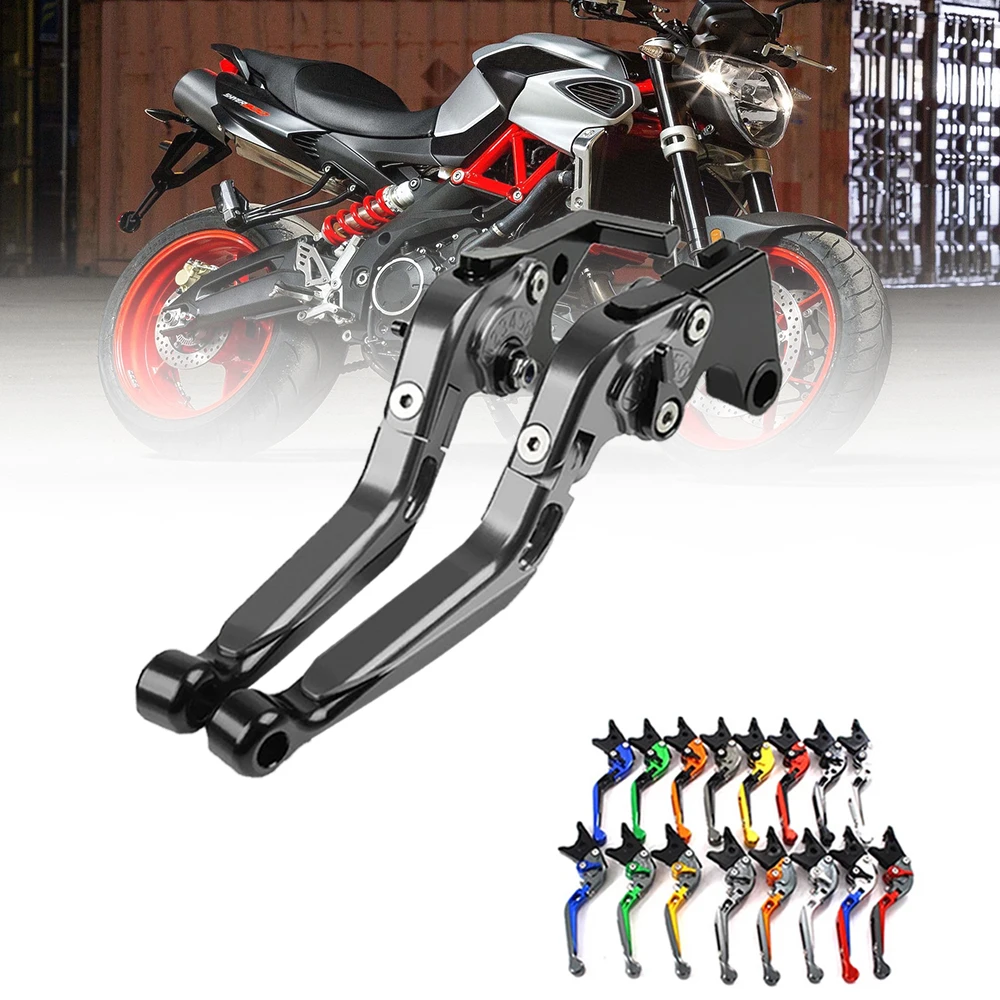 Alavanca de embreagem e freio dobrável ajustável do motor para Aprilia SHIVER 900 2017-2020 DORSODURO 900 2017-2020 DORSODURO 750