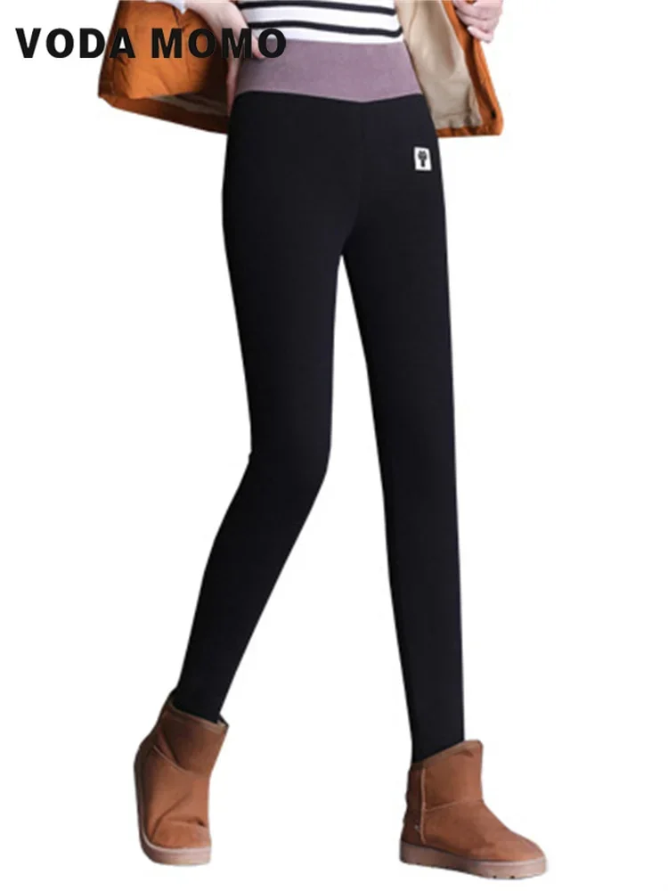 Leggings chauds épais pour femmes, pantalons en velours optique, pantalons de sourire, taille haute extensible, leggings thermiques féminins, pantalons de degré froid, hiver