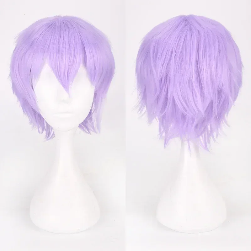 Anime Mystic Messenger 707 Cosplay Synthetische Perücke Kurze Rot Orange Hitzebeständige Haar Cosplay Perücken – Detail 17