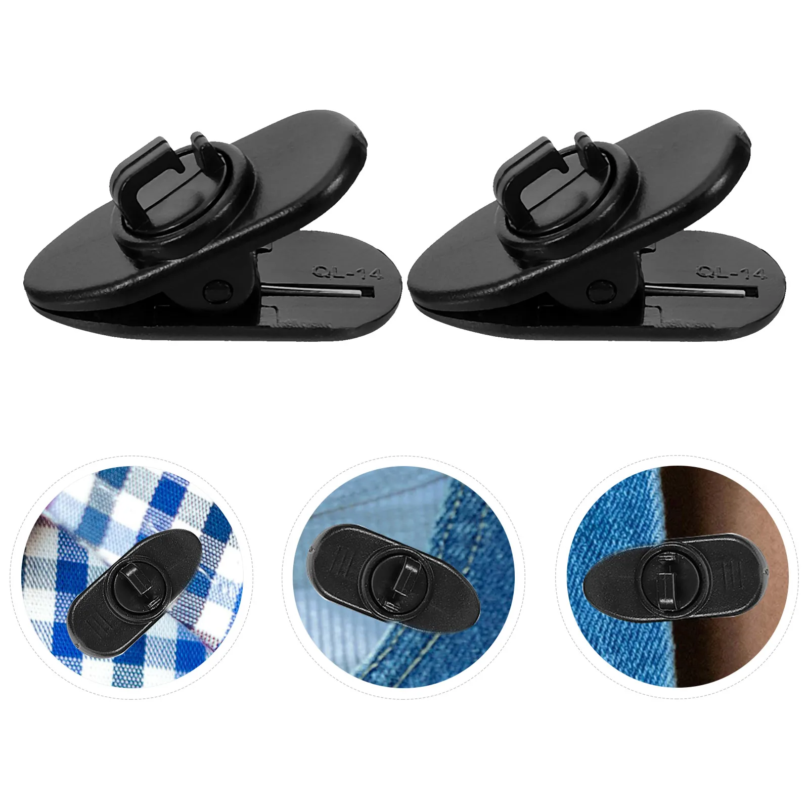 

30Pcs Lapel Microphone Clips Replacement Practical Small Mic Clip Firm Hold Microphone Mount Clips Portable for Ktv Stage