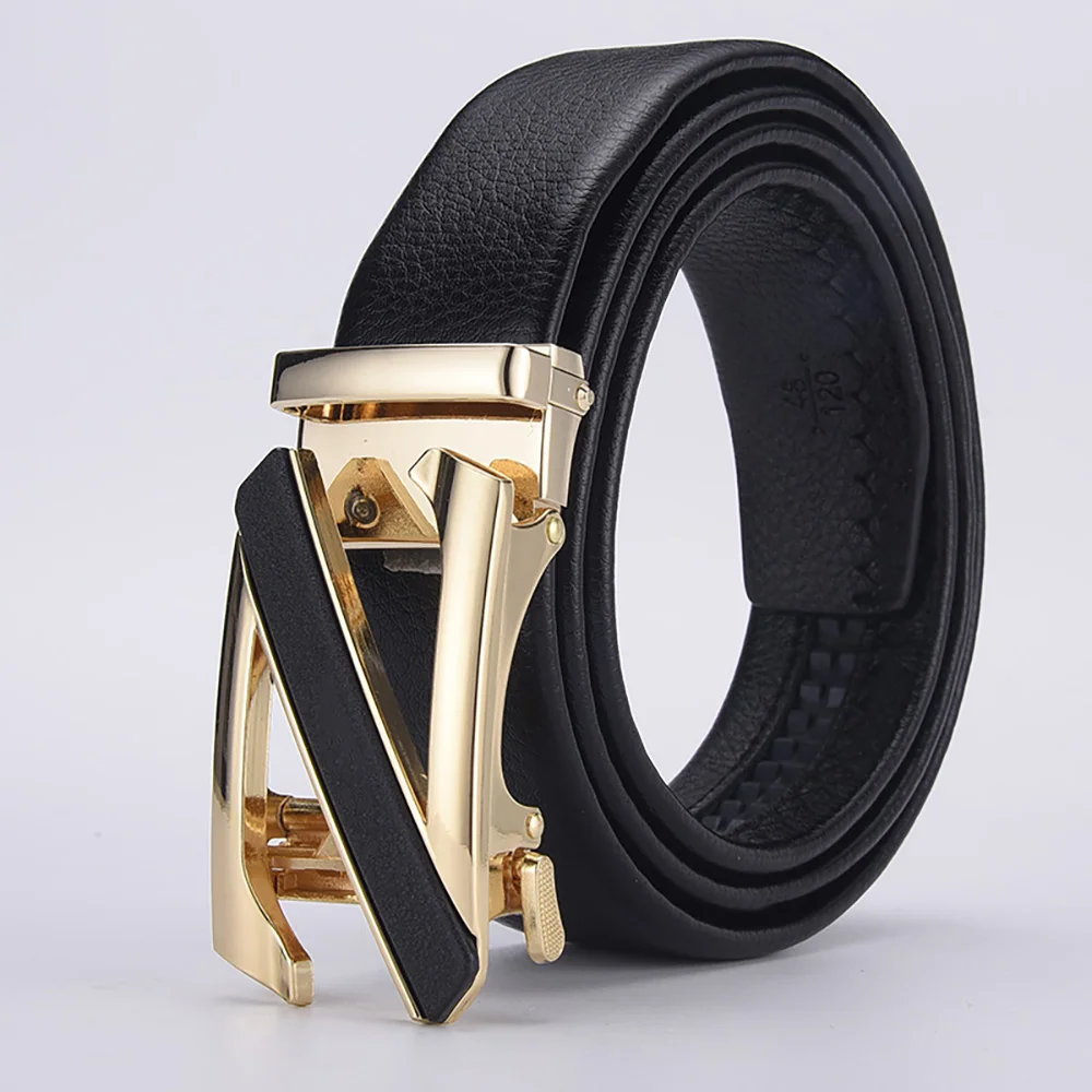 

Men's Automatic Buckle Belt And Fashion Suit Trousers Are Suitable For Gifts To Father And Boyfriend Various Formal Occasions