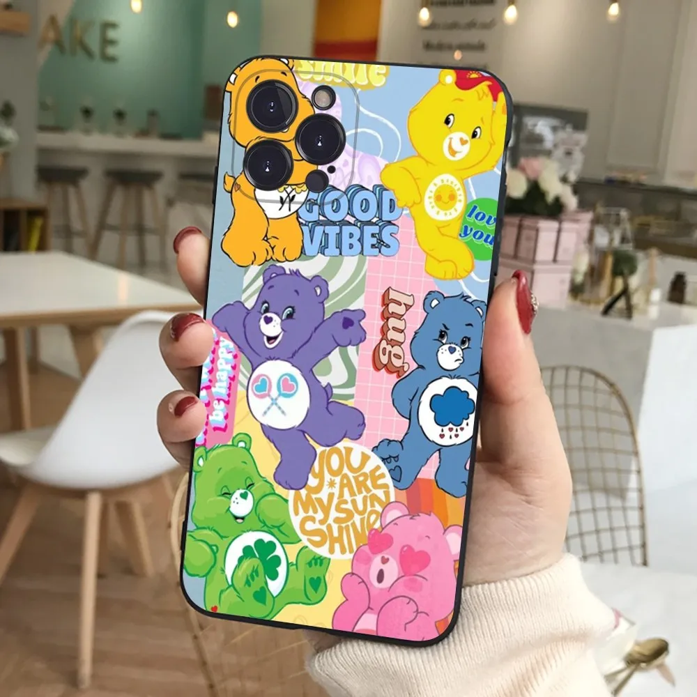 C-Care-Cutes-B-Bears Phone Case Silicone Soft for iphone 16 15 14 13 12 11 Pro Mini XS MAX Plus X Cover