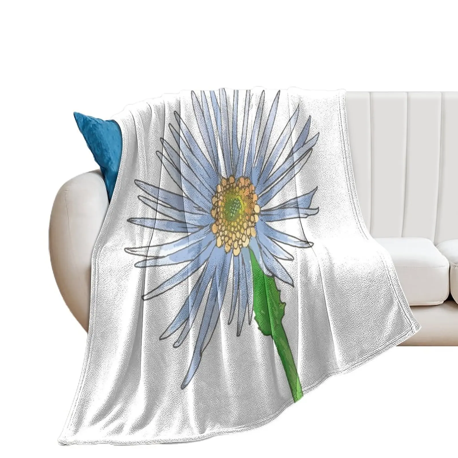 September flower Throw Blanket Bed linens Tourist Blankets