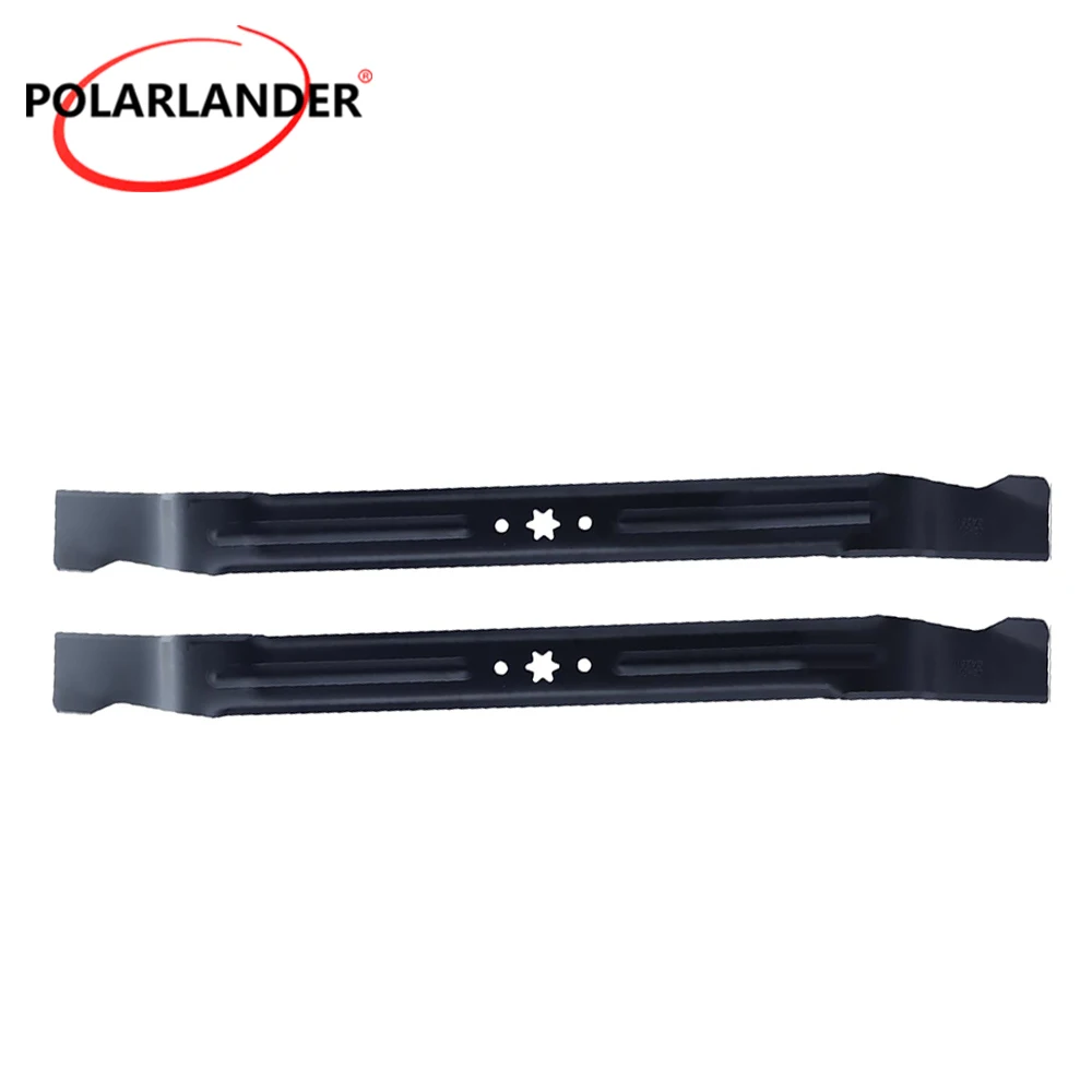 Aftermarket 2‑Pack Mower Blades 942‑04385 6‑Point Star Hole For Troy Bilt Craftsman R1000 R1500 Cub Cadet 30