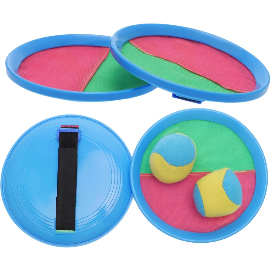 Sticky Rackets with Soft Ball Set Outdoor Interactive Toss Catch Game Backyard Camping Holiday Parties Family Friendly Fun JXB