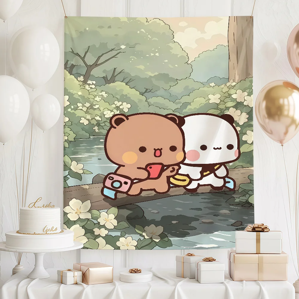 

Cartoon Bubu Dudu Kawaii Cute flag Custom Camping Garden Decor Party Backdrops Wall Art Family Gifts