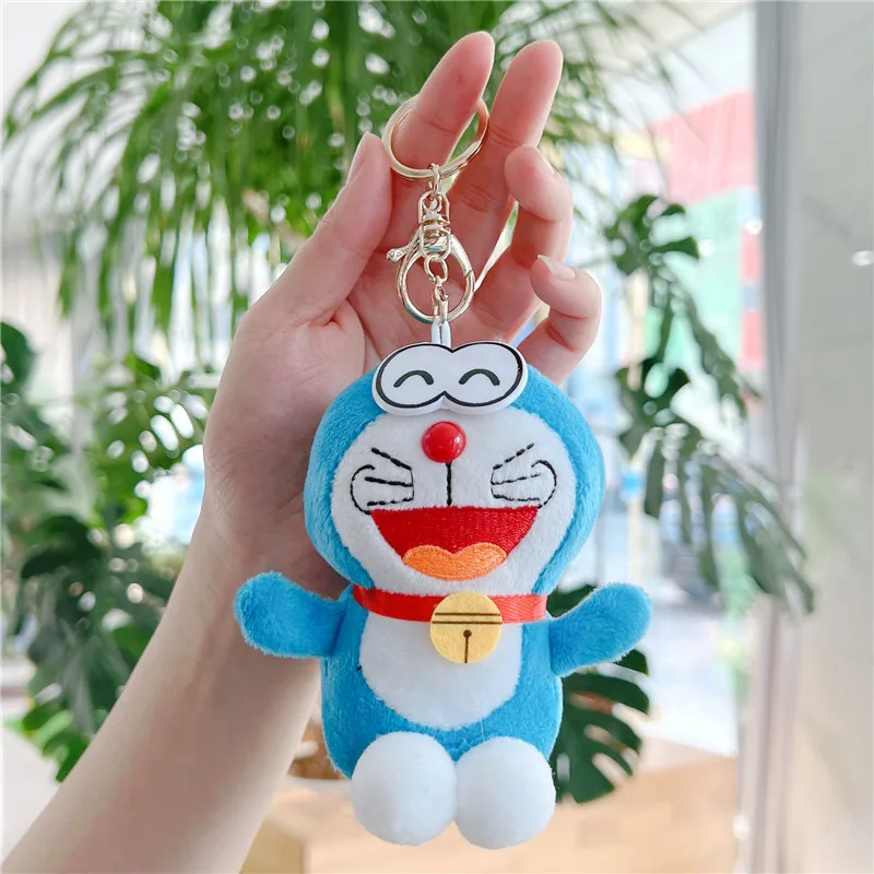 Nieuwste Doraemon sleutelhanger rugzak hanger pop gevuld knuffel pop cartoon anime leuk cadeau voor vrienden leuke pop