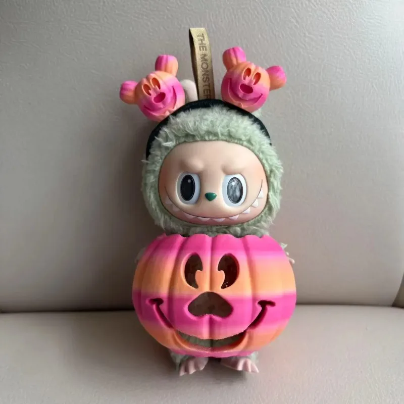 Kleidung für Labubu Halloween Farbverlauf Buntes Kürbis-Outfit-Set für 1.0 3.0 Generation Figur Sammlerstück Dekor Labubu Cosplay