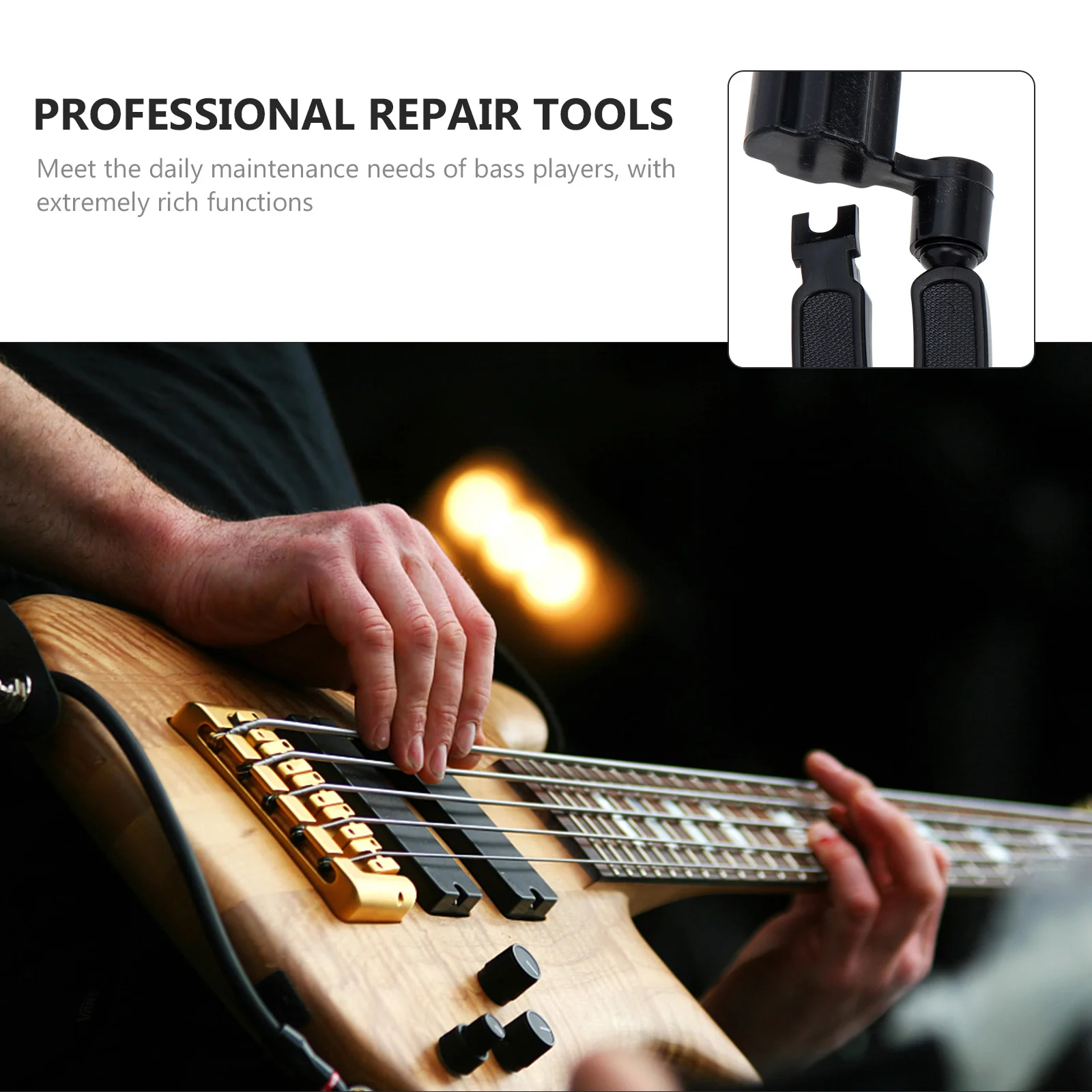 

1Set Guitar String Winder Compact Universal Size Fast Changing Tool for Electric Guitar Ukulele Repair Maintenance Supply