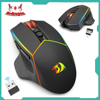 Redragon M814RGB-PRO 2.4G/Wired/Bluetooth Triple Modes Gaming Mouse 8000DPI Ergonomics with Rapid Fire Buttons