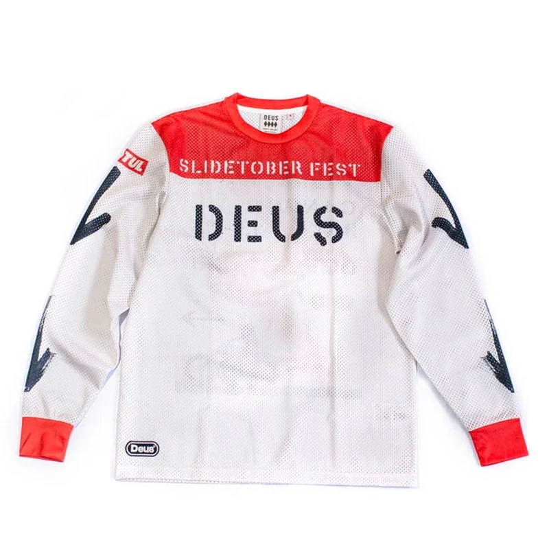 DEUS EX MACHINA Gerolsteiner Bicycle Long Sleeve Cycling Enduro Shirt Downhill T-shirt Camiseta Motocross Mountain Bike Clothing