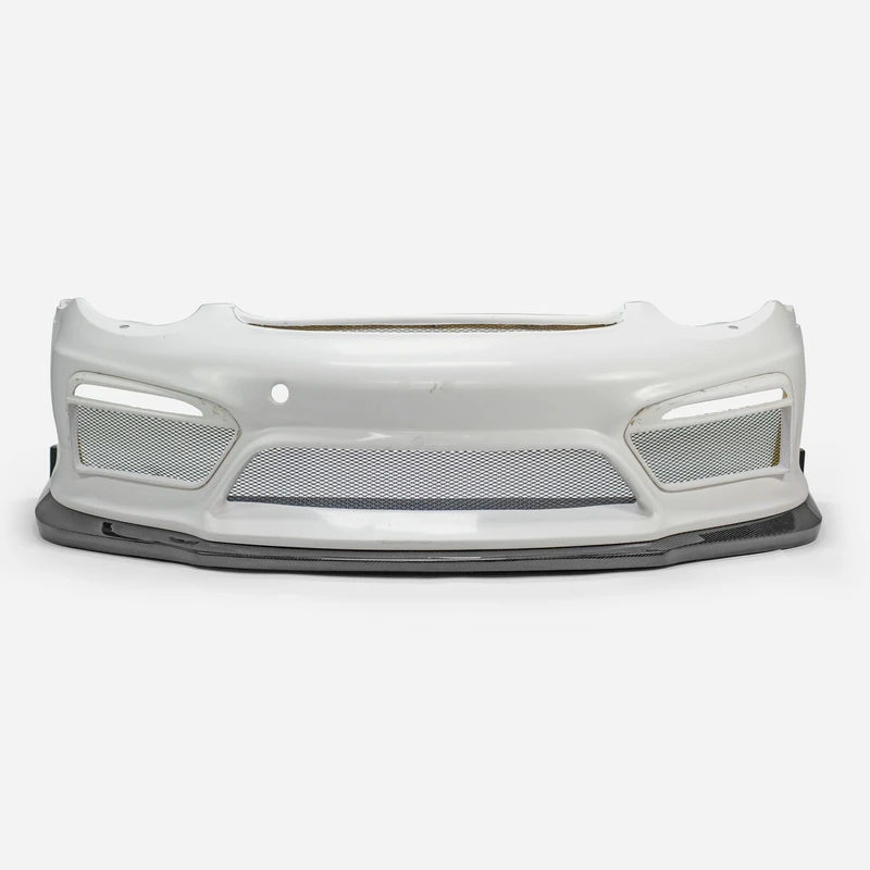 Front bumper and front lip(carbon fiber) for Porsche Cayman 987 GT4, with undertray and fog light cover ,lightweight accessories