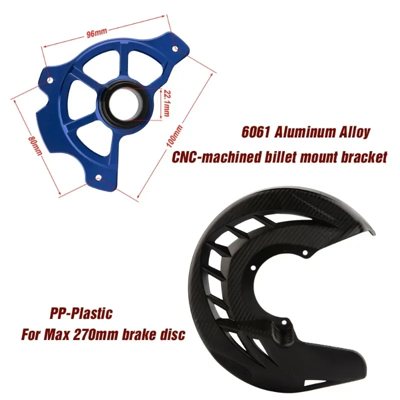 

Motorcycle 22/26mm Front Axle Brake Disc Guard Cover For KTM Husqvarna 125-250 300 350 450 500 EXC EXC-F EXC EXC-F 2015-2023