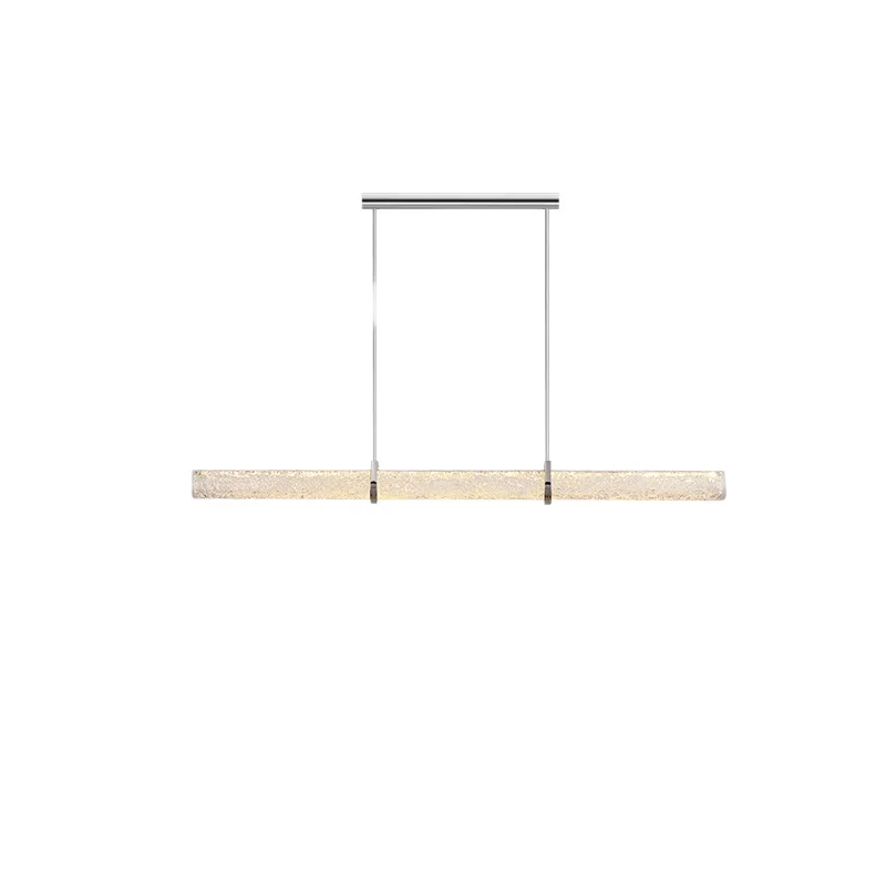 

Italian light luxury restaurant, chandelier modern minimalist bar dining room designer high-end island, glass chandelier