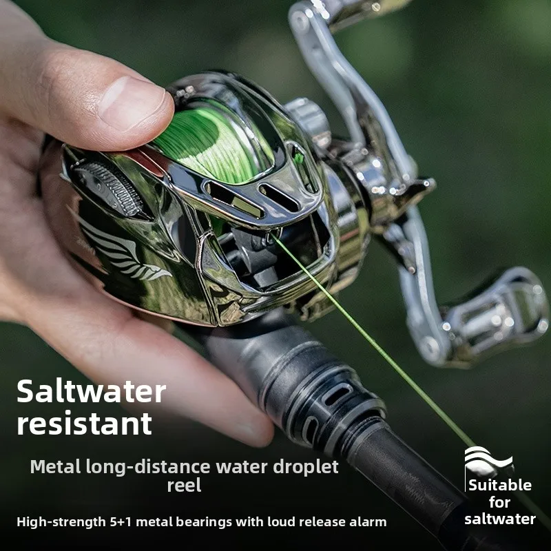 far-casting-metal-waterdrop-reel-fly-eagle-anti-explosion-line-wheel-fishing-gear-outdoor-camping-travel-supplies