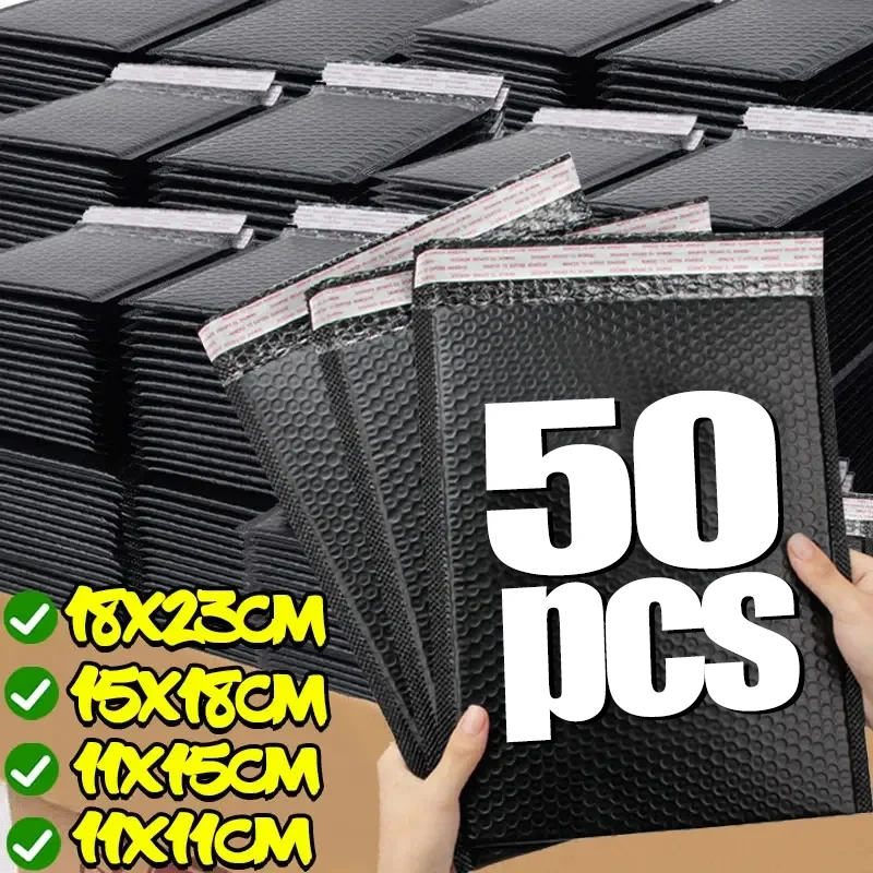 

Thickened Shockproof Compressive and Waterproof Black PE Bubble Bags Bubble Film Bag Foam Express Bags Clothing Packaging Bag