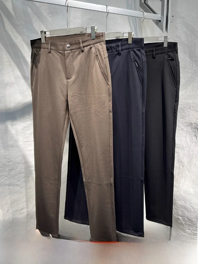 

Busin Casual aphene Пригородные брюки с подкладкой, мужские водонепроницаемые дышащие эластичные прямые брюки, осень-зима...