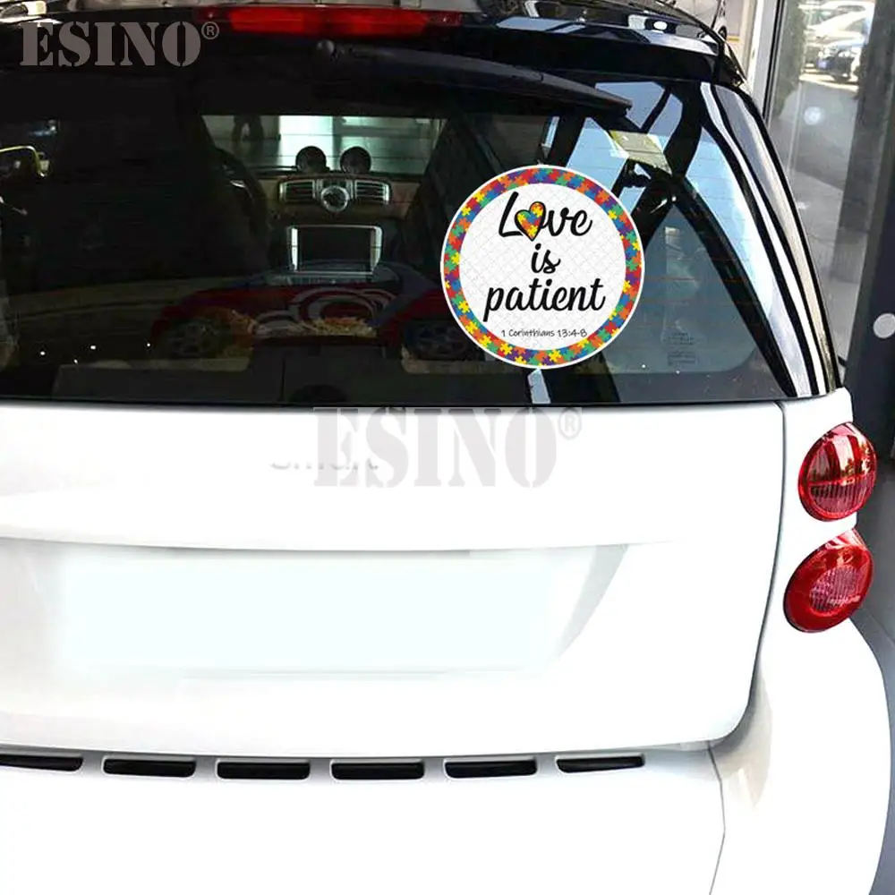Car Styling Love for Autism Theme Creative Decorative Adhesive PVC Waterproof Sticker Car Whole Body Vinyl Decal