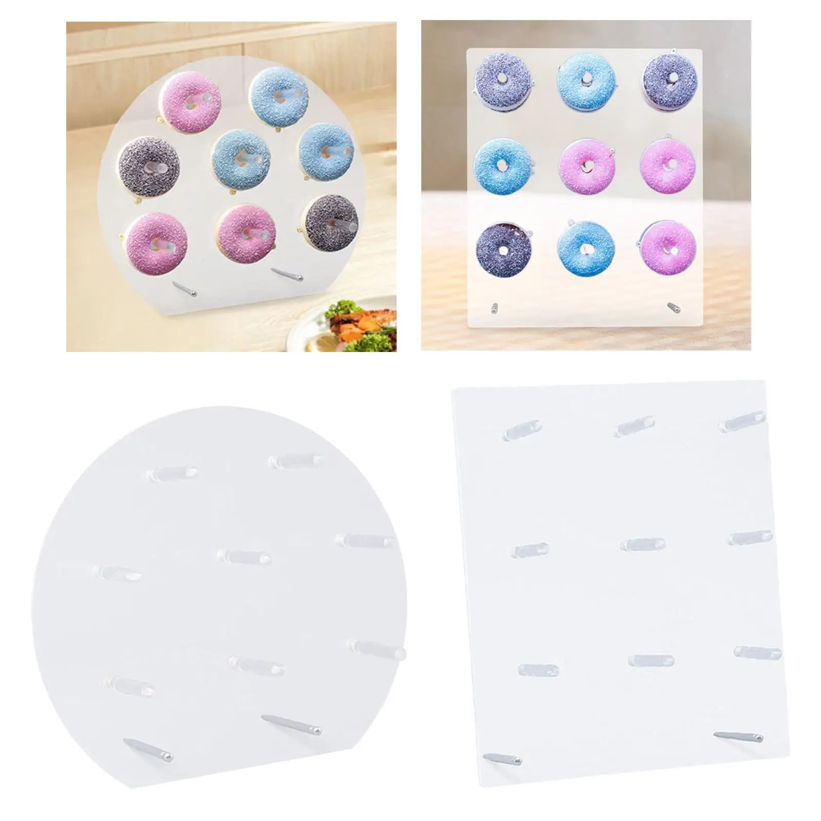 

Подставка для пончиков, акриловый держатель для пончиков, настенная подставка для торжеств, свадьбы, праздника, еды, украшения для шведского стола, вечеринки