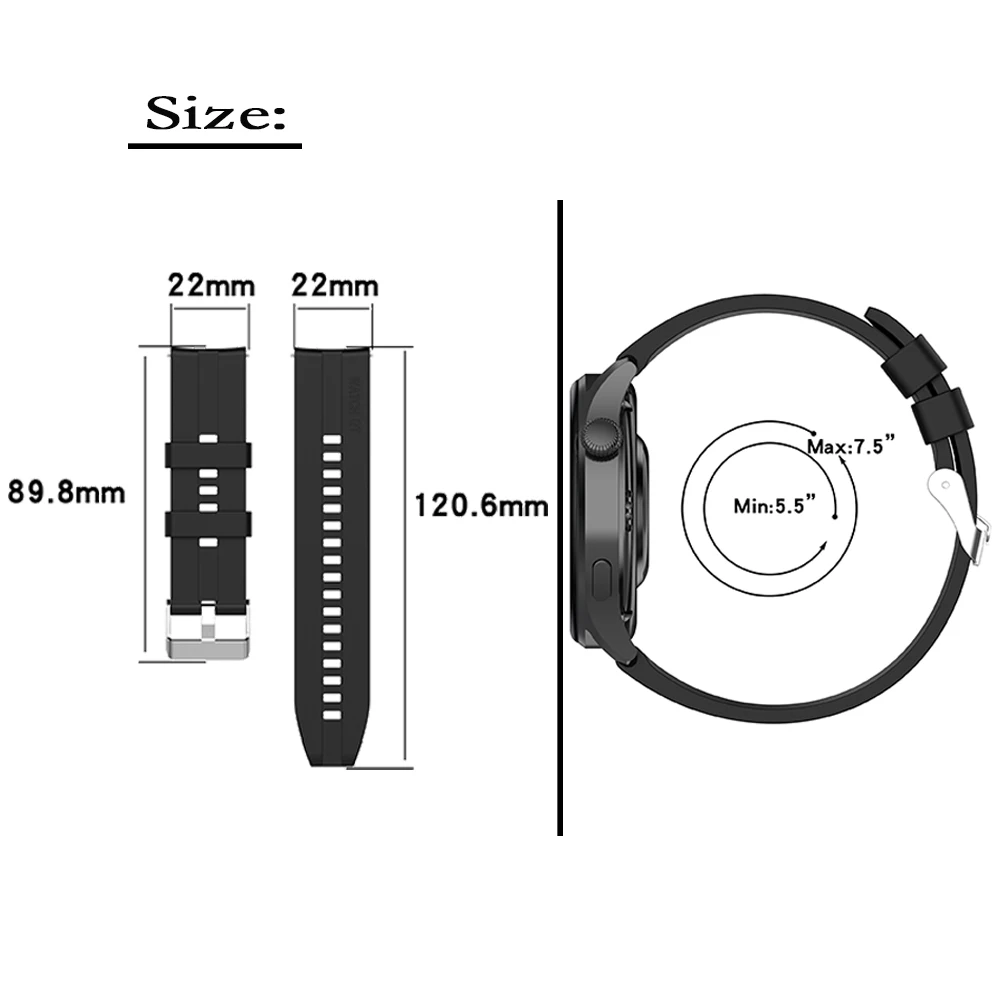 For Huawei Watch 3/3pro High Quality Silicone Strap For Huawei GT4 46mm Special Design Watchband Replacement