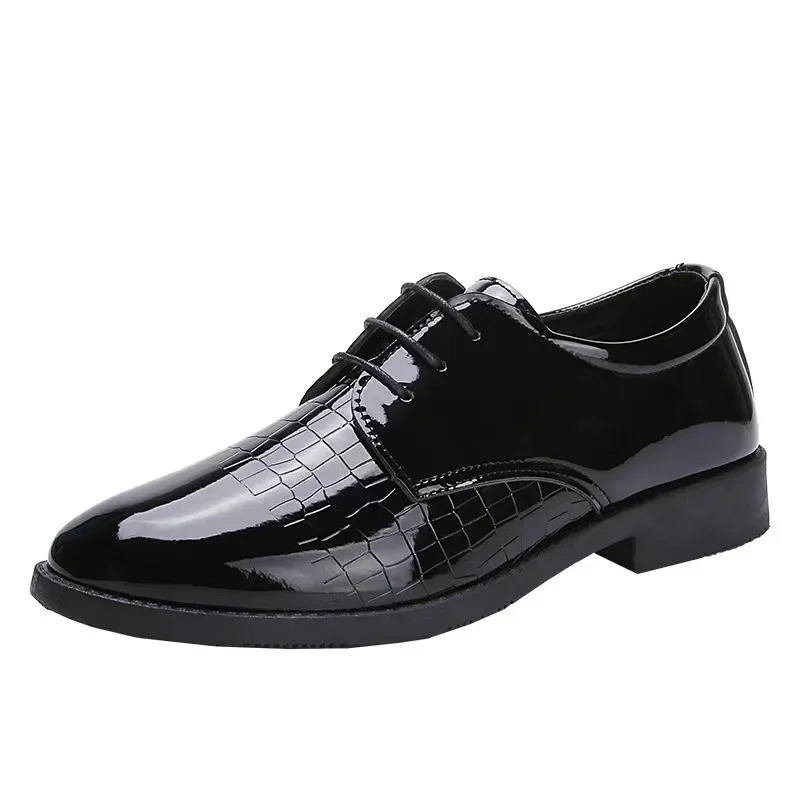 Men Leather Shoes Business Formal Fashion Leather Shoes Korean Style Casual Youth Versatile Men Leather Shoes