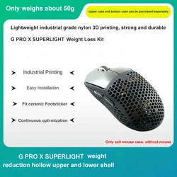 compatible For G Pro X Superlight DIY Modified Lightweight Gaming Mouse Shell 3D Printing Kit for Weight Reduction