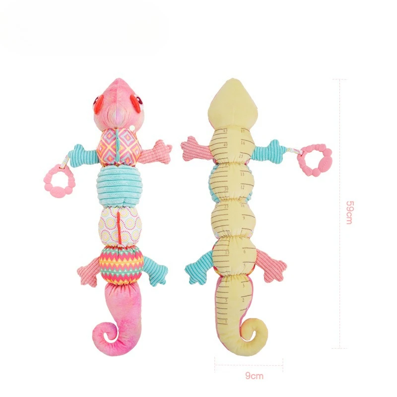 カメレオン身長計新生児用癒し人形ぬいぐるみベビーおもちゃ