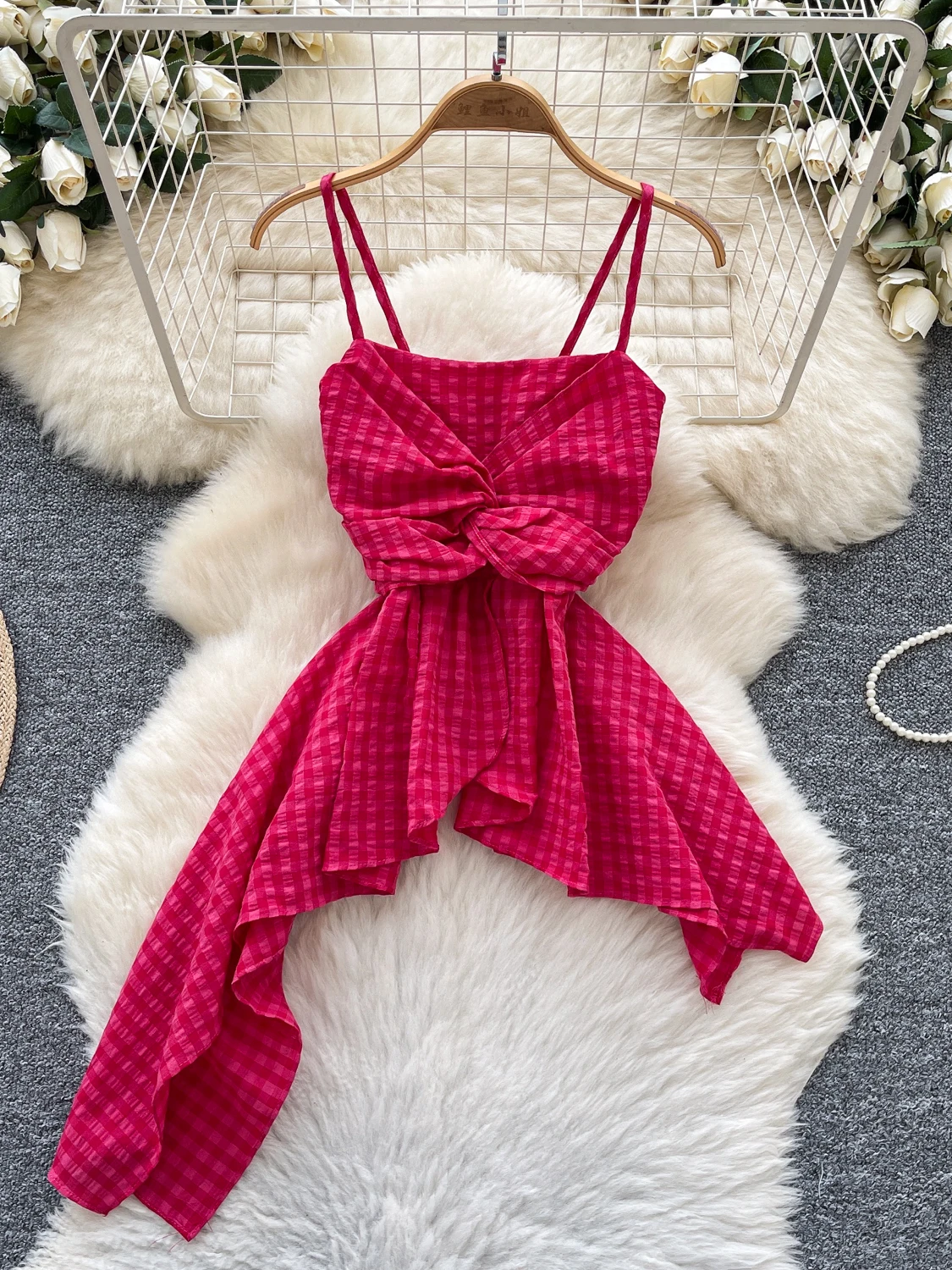 إلي عقدة الخصر المحاصيل الأعلى المرأة الصيف تصميم Svel ميدي الدكتور Sli مربوط ميدي تنورة تخفيف Sle طول منتظم #1