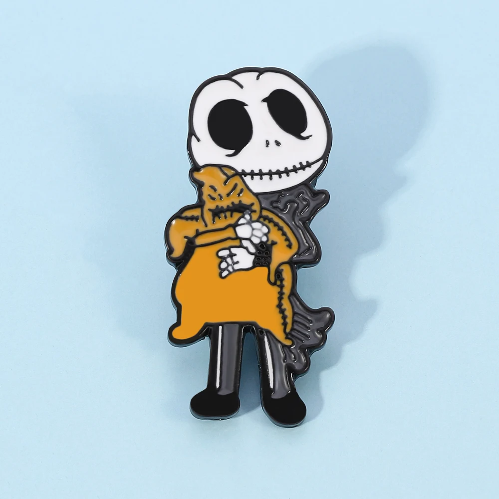 The Nightmare Before Christmas Anstecknadeln für Rucksäcke, Metallbroschen, Emaille-Pins, Kleidung, Jeans, Cartoon-Accessoires – Detail 2