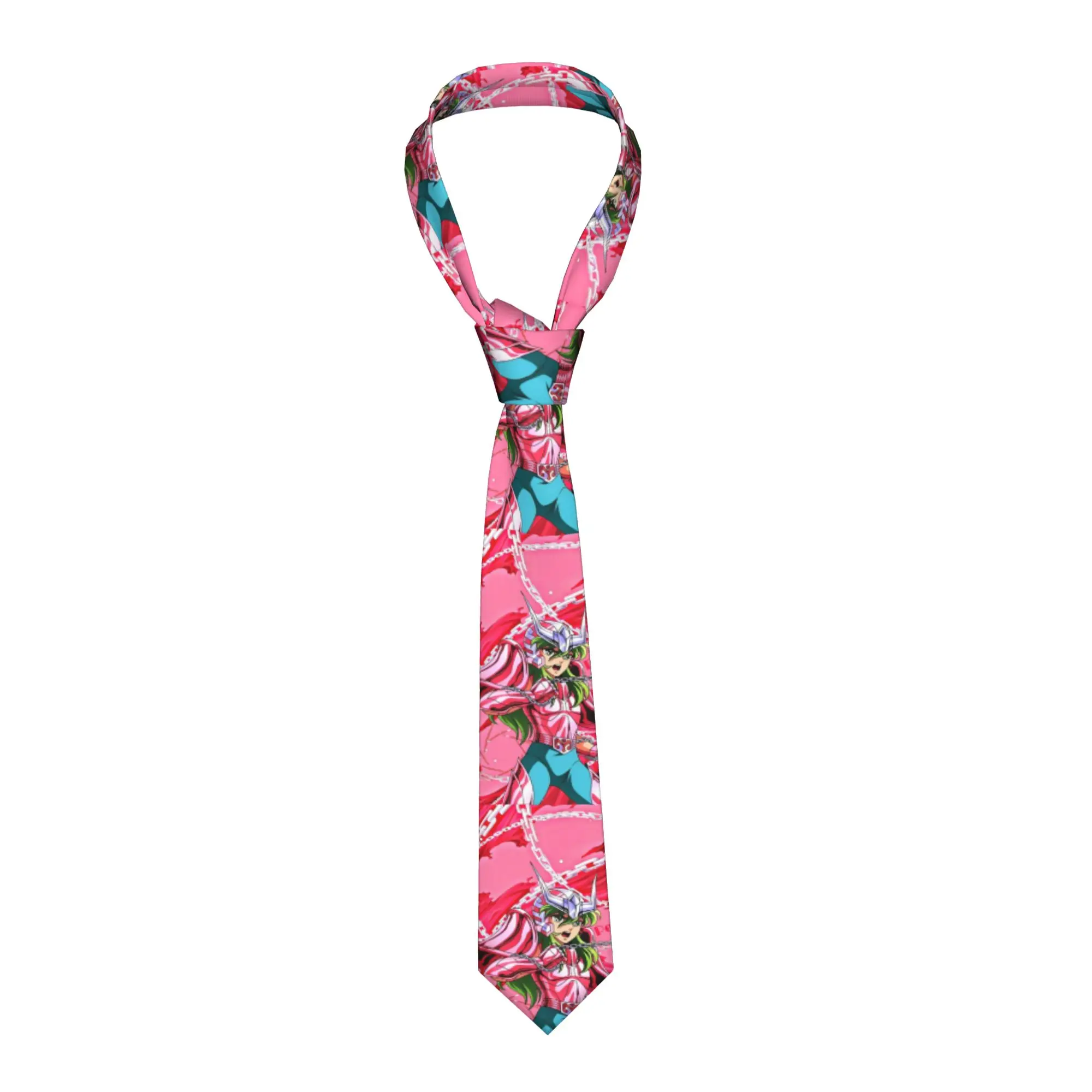 

Custom Saintes Seiya Anime Manga Necktie Men Printed Necktie Four Seasons Fashion Tie Necktie For Birthday Gift