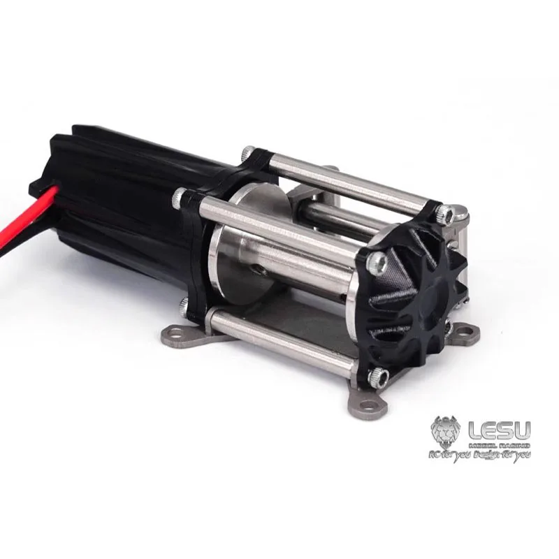 LESU 1/14 Electric Winch LS-A0012 Car-mounted Small Off-road Vehicle Self-rescue Car Winch Truck DIY Accessory Toy