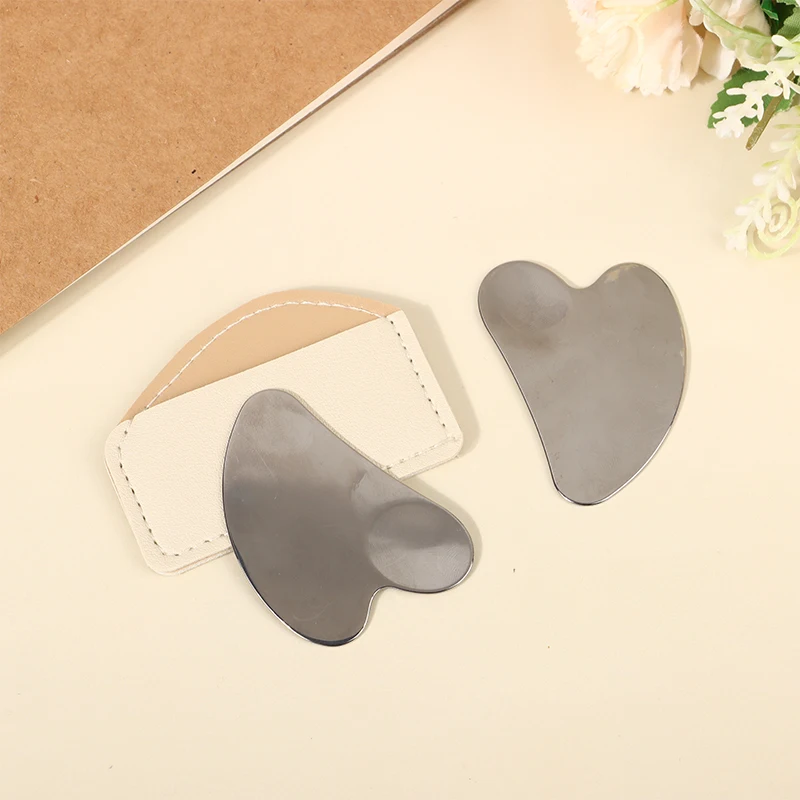 Stainless Steel Heart Shaped Foundation Spatula Mask And Eye Cream Spoons Multi-Functional Facial Scraping Beauty Skin Care Tool