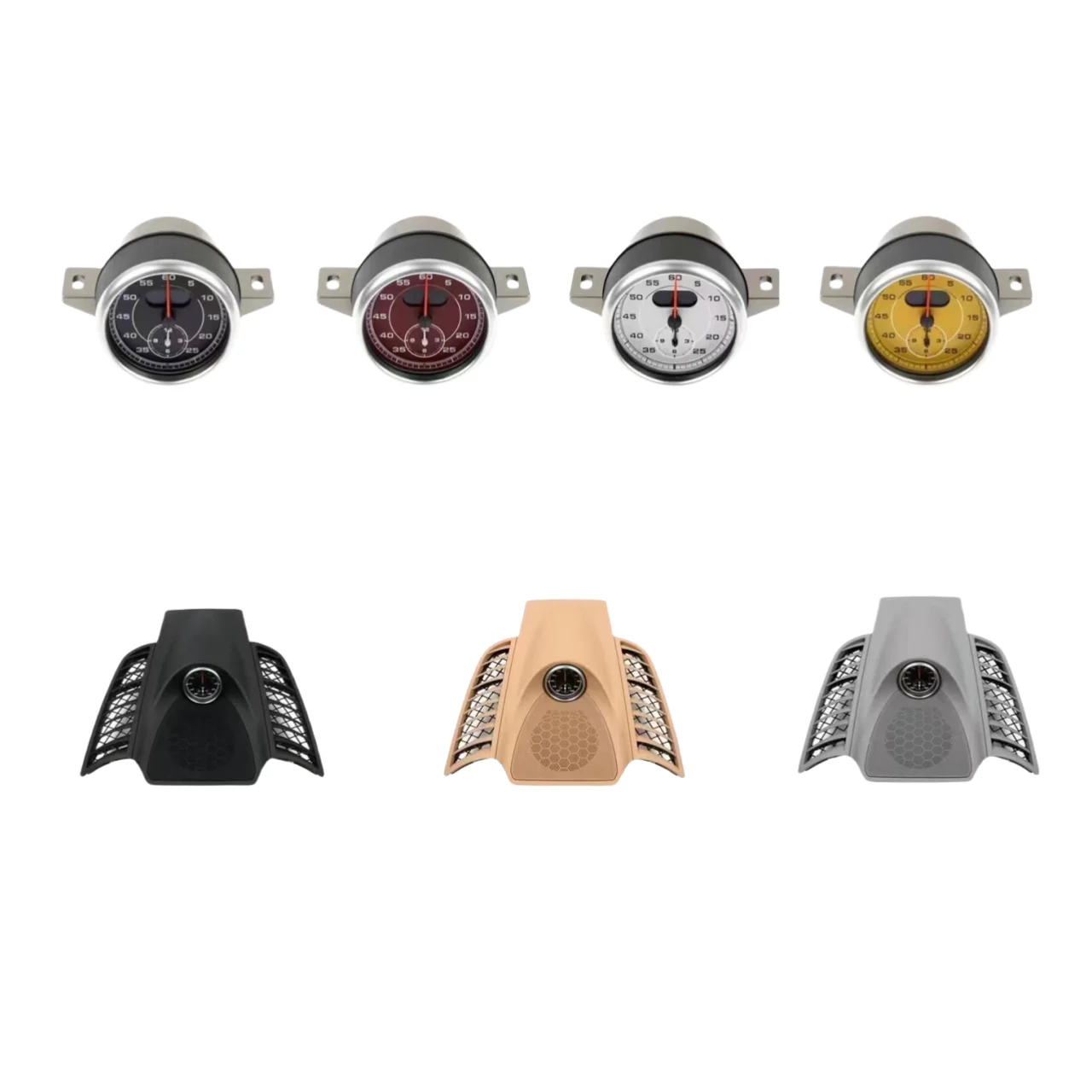 Compass Timer Instrument Car Modification with a  yellow Clock for  Panamera Wholesale Auto Parts OEM 970552151016W0