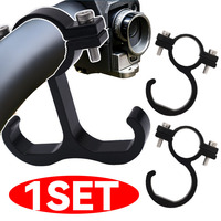 Hook Front Handlebar Mount Hanger for Helmet Shopping Bag Food Delivery Cargo Storage Aluminum Alloy Motorcycle Scooter Bike Bag