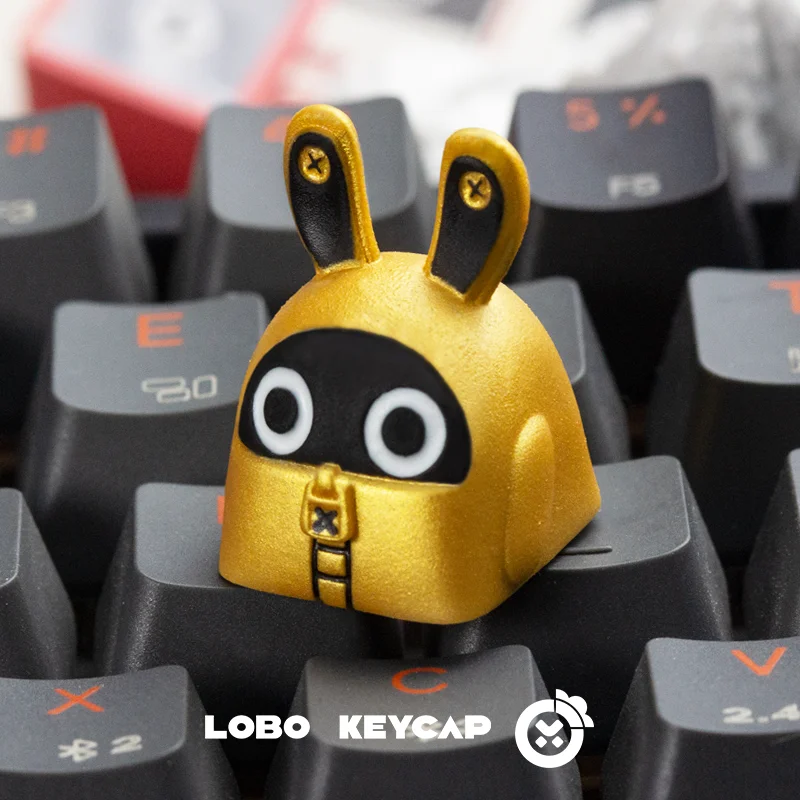 Zona absoluta Zero Keycap de pie serie Bangbu oro Bangbu tela de diente de tiburón arte de resina personalizado 1 pieza Single Esc Keycap