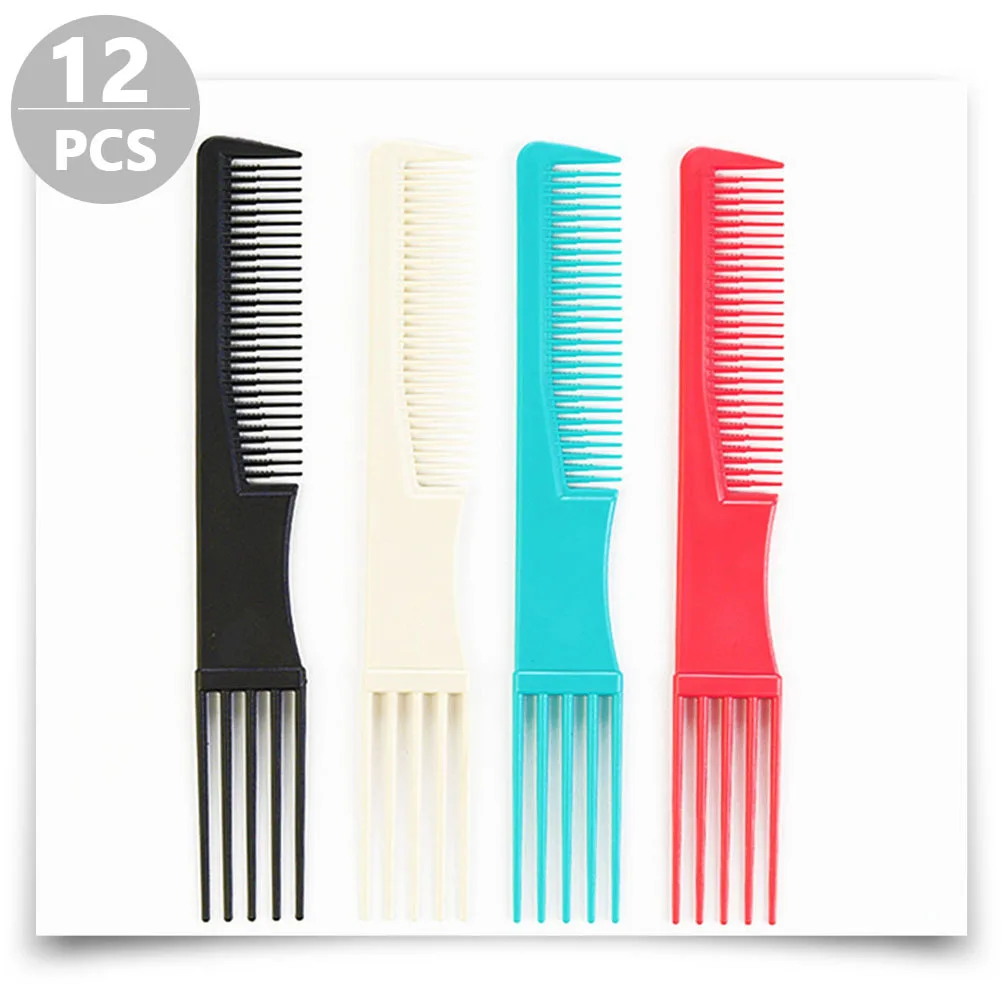 

12pcs Combs Detangle Wide Tooth Comb For Men Women Portable Styling Tool Salon Home Use Curly Wide Tooth Combs Hair