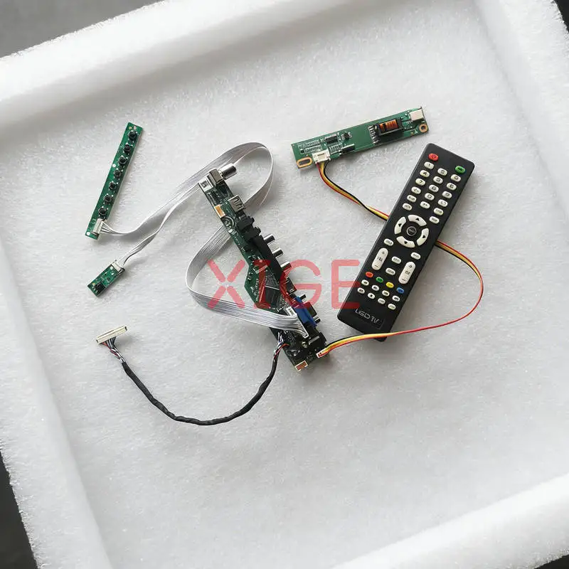 

Для B141PW01 B141PW03 LP141WP1 B141PW02 комплект платы контроллера привода экрана DIY USB + AV + VGA + HDMI 1440*900 30Pin LVDS 1440x900 1CCFL