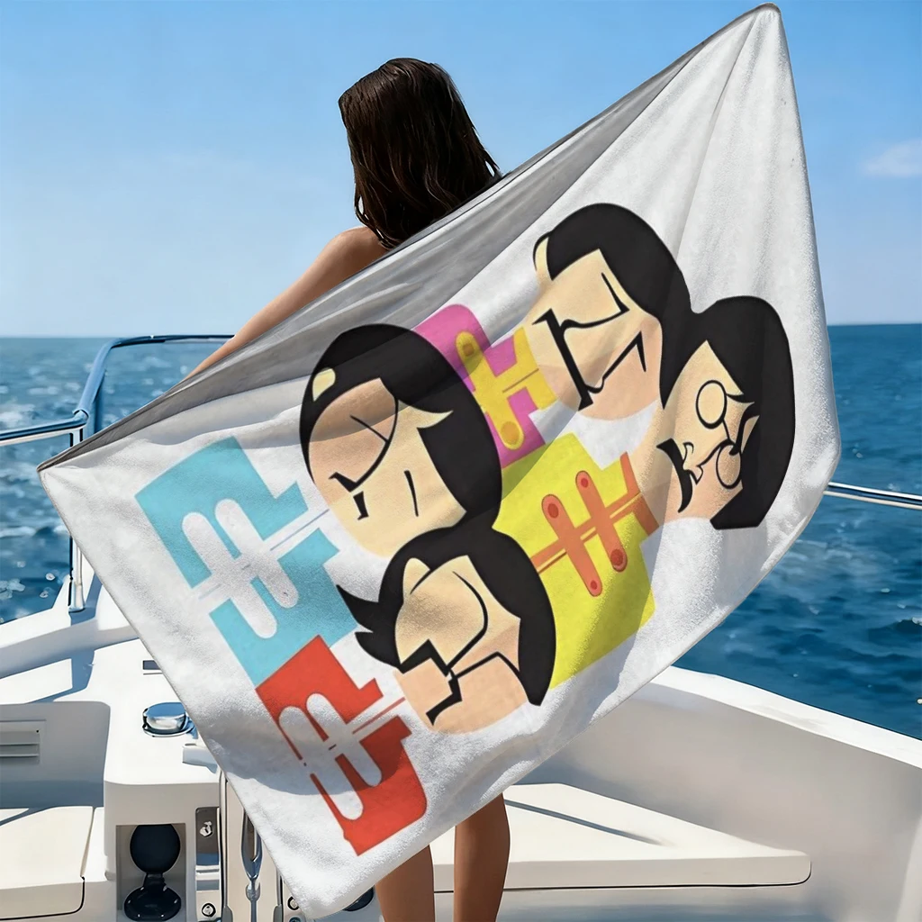 1pc B-Beatles Artistic Portrait Beach Towel Large Towel Super Absorbent Suitable for Beach Vacation Pool Summer Gift for Friends