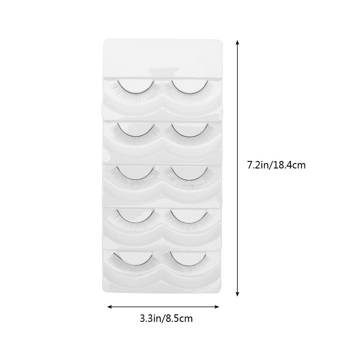 Outils d'extension de cils, faux cils naturels longs et épais, Imitation faite à la main, facile à appliquer, confortable pour la pratique, 5 pièces