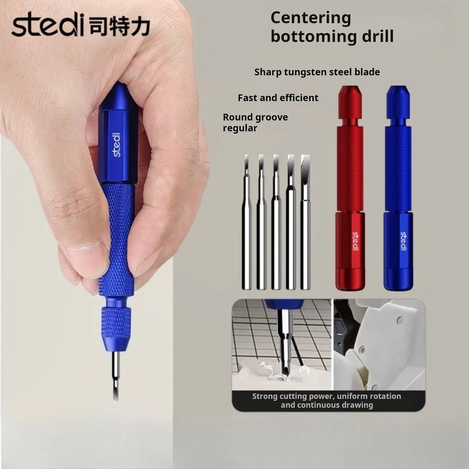 Stedi-Zentrierungs-Flachbohrer Φ1,1 mm ~ Φ3,1 mm für Gundam-Maßstabsgetreue Modellbauwerkzeuge Hobby DIY Bastelwerkzeuge Stahl mit hoher Härte