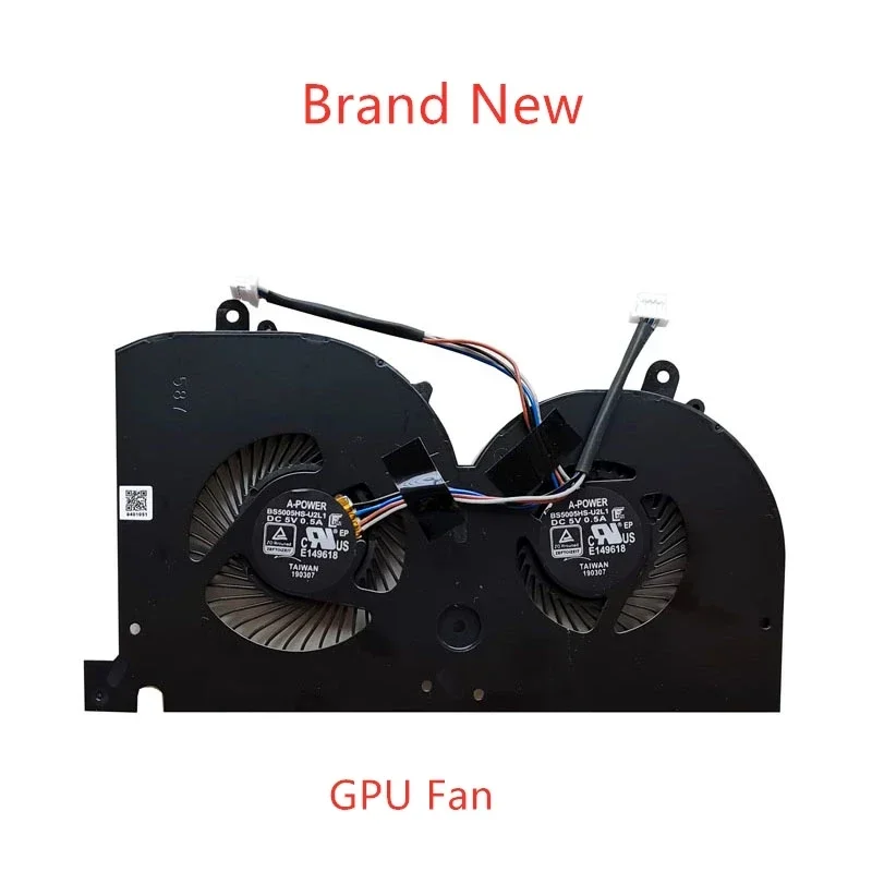 Nuovo Originale CPU Del Computer Portatile GPU Ventola Di Raffreddamento Per MSI 17G1 GS75 PS75 WS75 Ventola MS-17G1 MS-17G2 MS-17G3 Ventola BS5005HS-U3I DC5V