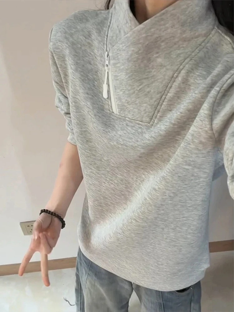 

Мужская толстовка на молнии Thiened Fce, осенне-зимняя, теплая, с длинным рукавом, для ношения под одеждой, дизайн Cleanfit, повседневная уличная одежда